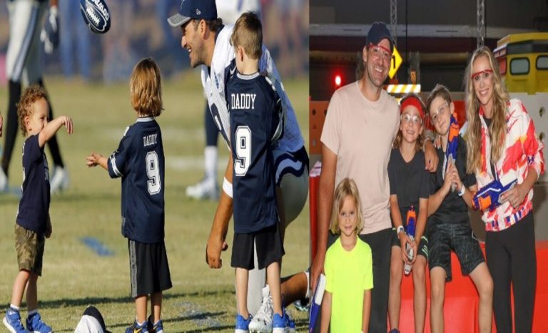 Tony Romo Children: Jones McCoy Romo, Rivers Romo, Hawkins Crawford Romo