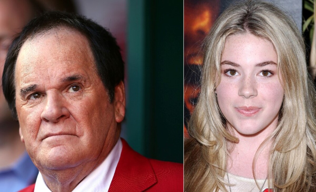 Pete Rose and Daughter