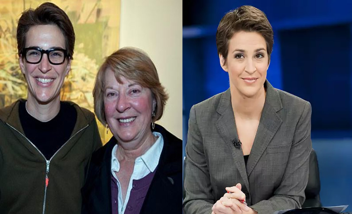 Rachel Maddow and mother Elaine Maddow