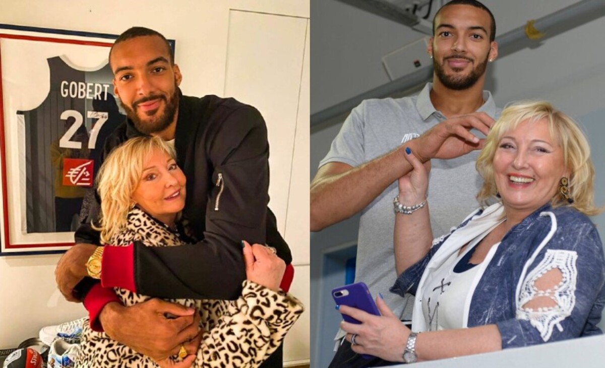 Rudy Gobert and Mother