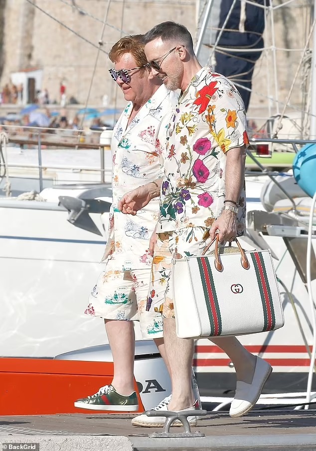 Elton John and husband