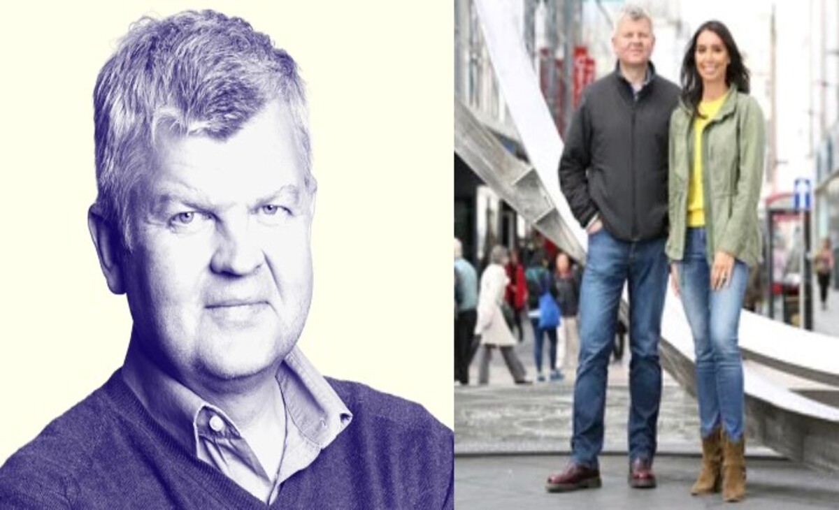 Adrian Chiles and Daughter