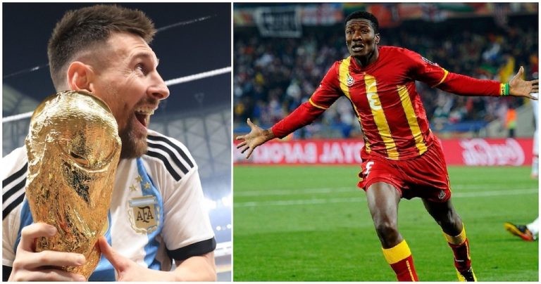 “He Deserves Everything”- Asamoah Gyan On Messi’s World Cup Triumph