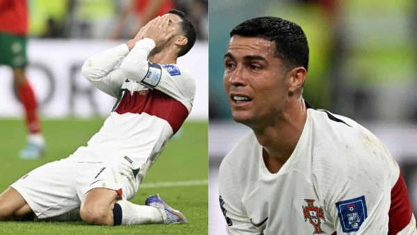 Cristiano Ronaldo in tears