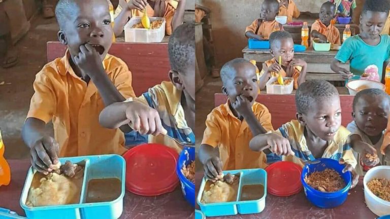 Trending Photo Of School Kid Who Sent Bowl Of Fufu To Our Day