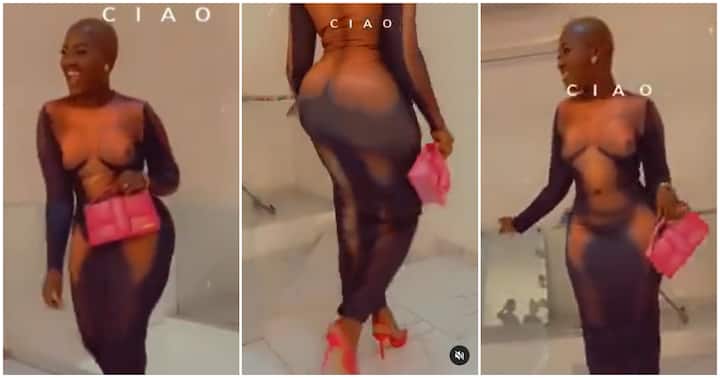 Fella Makafui Rocks Strange Silhouette Body Dress, Video Causes Massive Stir Online
