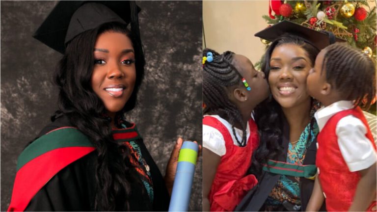 Stonebwoy’s Wife Dr Louisa Makes Him Proud As She Bags Master’s Degree From GIMPA