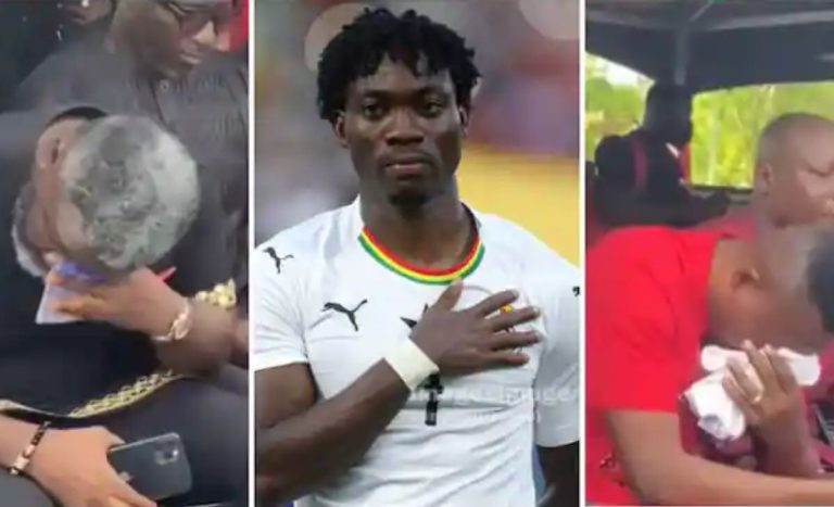 Sammy Kuffuor And John Paintsil In Tears At Christian Atsu’s Funeral (Video)