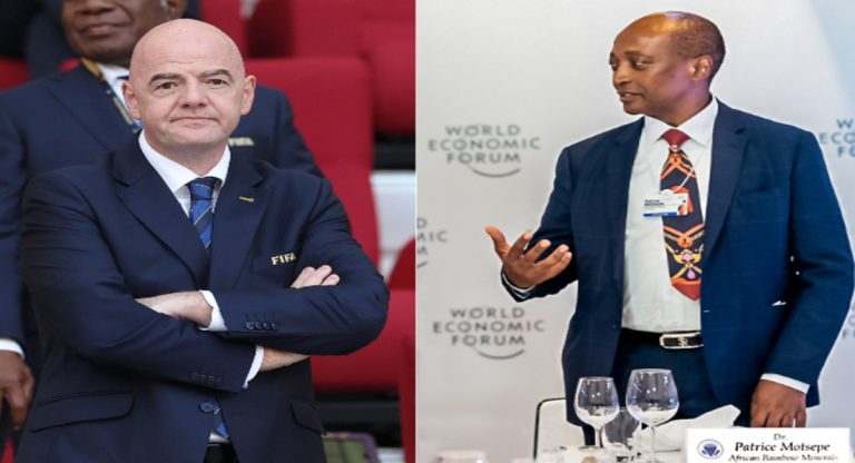 Patrice Motsepe Congratulates Gianni Infantino On His Re-election As FIFA President