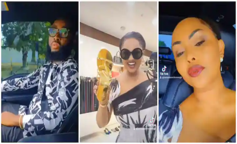 Edey Pain U! – Happy Mcbrown Shares Video Of Her Husband Buying Expensive Shoes & Bags For Her